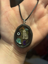 Load image into Gallery viewer, Witchy scrapbook/i-spy style necklace
