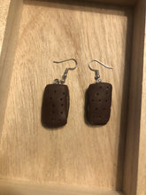 Load image into Gallery viewer, Ice Cream Sandwich Dangle Earrings
