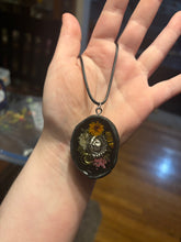 Load image into Gallery viewer, Witchy scrapbook/i-spy style necklace
