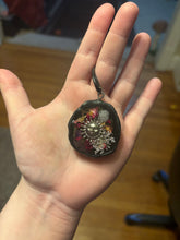 Load image into Gallery viewer, Witchy scrapbook/i-spy style necklace
