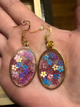 Load image into Gallery viewer, Holographic Flower Dangle Earrings
