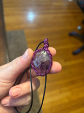 Load image into Gallery viewer, Purple Amethyst Wire Wrapped Necklace
