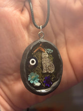 Load image into Gallery viewer, Witchy scrapbook/i-spy style necklace
