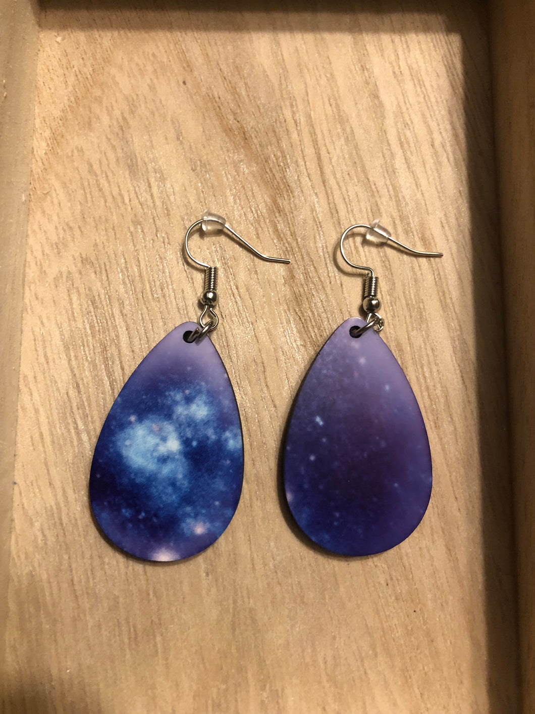 Galaxy Teardrop Dangle Earrings