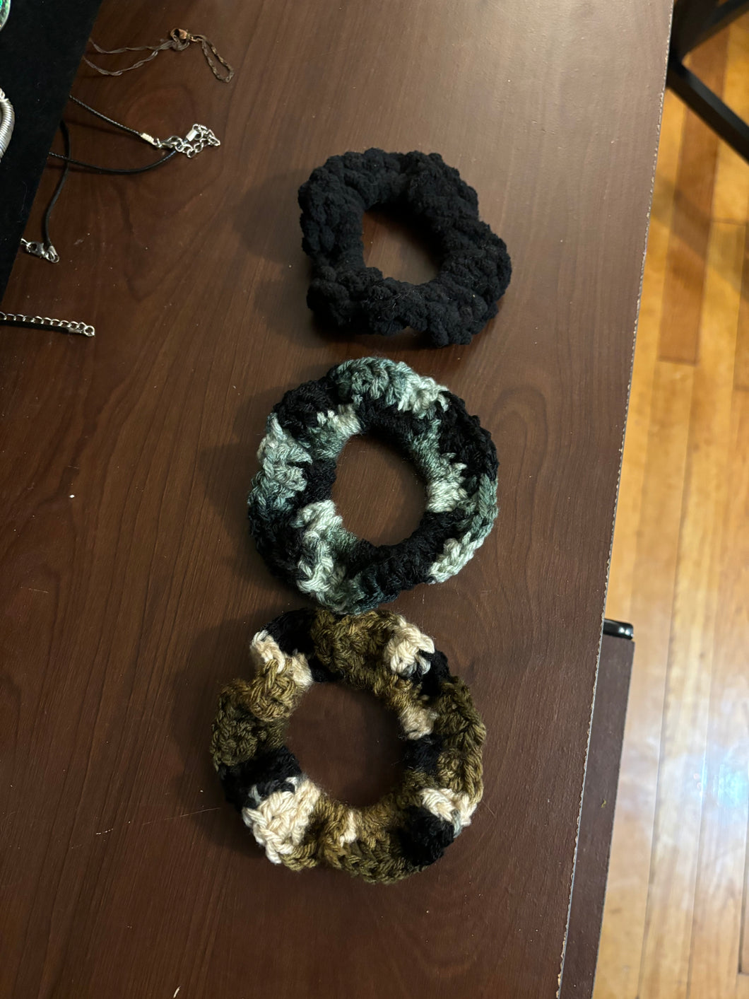 Crocheted “Dark” Scrunchie Pack