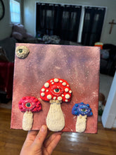 Load image into Gallery viewer, Trippy 3D Mushroom Family Artwork
