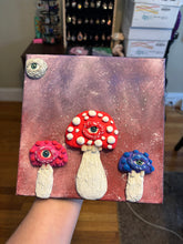 Load image into Gallery viewer, Trippy 3D Mushroom Family Artwork
