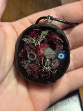 Load image into Gallery viewer, Witchy scrapbook/i-spy style necklace
