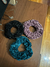 Load image into Gallery viewer, Crocheted “Velvet” Scrunchie Pack
