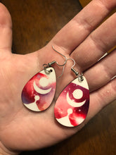 Load image into Gallery viewer, Abstract Galaxy Teardrop Earrings
