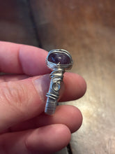 Load image into Gallery viewer, Amethyst Wire Wrapped Ring
