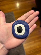 Load image into Gallery viewer, Clay Evil Eye Incense Holder
