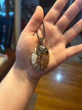 Load image into Gallery viewer, Crazy Lace Agate Tree Wire Wrapped Necklace
