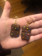 Load image into Gallery viewer, Cosmic Brownie Dangle Earrings
