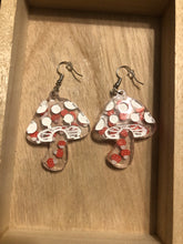 Load image into Gallery viewer, Mushroom Dangle Earrings
