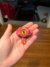 Load image into Gallery viewer, Pink/ Yellow Trippy Mushroom Fridge Magnet
