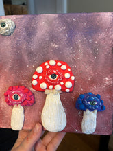 Load image into Gallery viewer, Trippy 3D Mushroom Family Artwork
