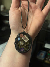 Load image into Gallery viewer, Witchy scrapbook/i-spy style necklace
