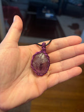 Load image into Gallery viewer, Purple Amethyst Wire Wrapped Necklace
