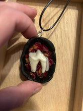 Load image into Gallery viewer, Coyote Tooth w/ Rose Petals Necklace
