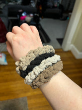 Load image into Gallery viewer, Crocheted “Neutral” Plush Scrunchie Pack
