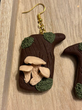 Load image into Gallery viewer, Mushroom Log Earrings
