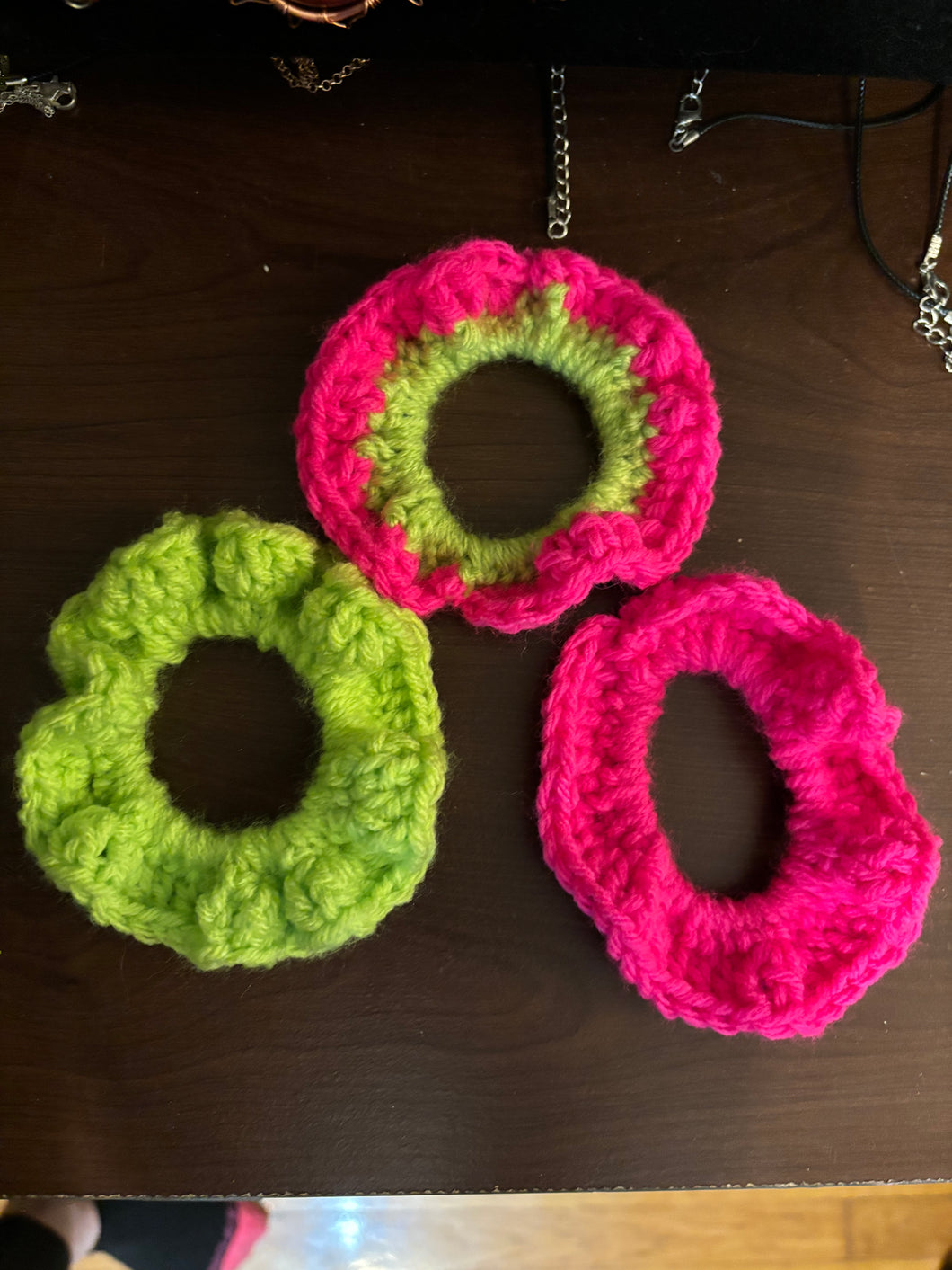 Crocheted “Space Girl” Scrunchie Pack