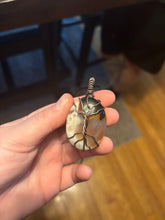 Load image into Gallery viewer, Crazy Lace Agate Tree Wire Wrapped Necklace
