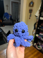 Load image into Gallery viewer, Crocheted “Royal Blue” Octopus Plushie
