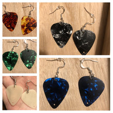 Load image into Gallery viewer, Guitar Pick Dangle Earrings
