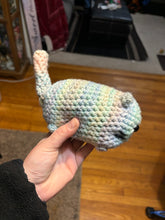 Load image into Gallery viewer, Crochet Pastel Rainbow Loaf Cat
