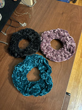 Load image into Gallery viewer, Crocheted “Velvet” Scrunchie Pack
