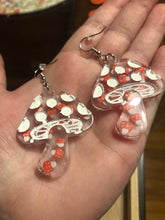 Load image into Gallery viewer, Mushroom Dangle Earrings
