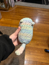 Load image into Gallery viewer, Crochet Pastel Rainbow Loaf Cat
