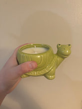 Load image into Gallery viewer, Turtle “Woodsy Musk” Scented Candle Critter
