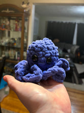 Load image into Gallery viewer, Crocheted “Royal Blue” Octopus Plushie
