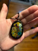 Load image into Gallery viewer, Witchy scrapbook/i-spy style necklace
