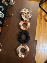 Load image into Gallery viewer, Crocheted “Autumn” Scrunchie Pack
