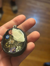 Load image into Gallery viewer, Witchy scrapbook/i-spy style necklace
