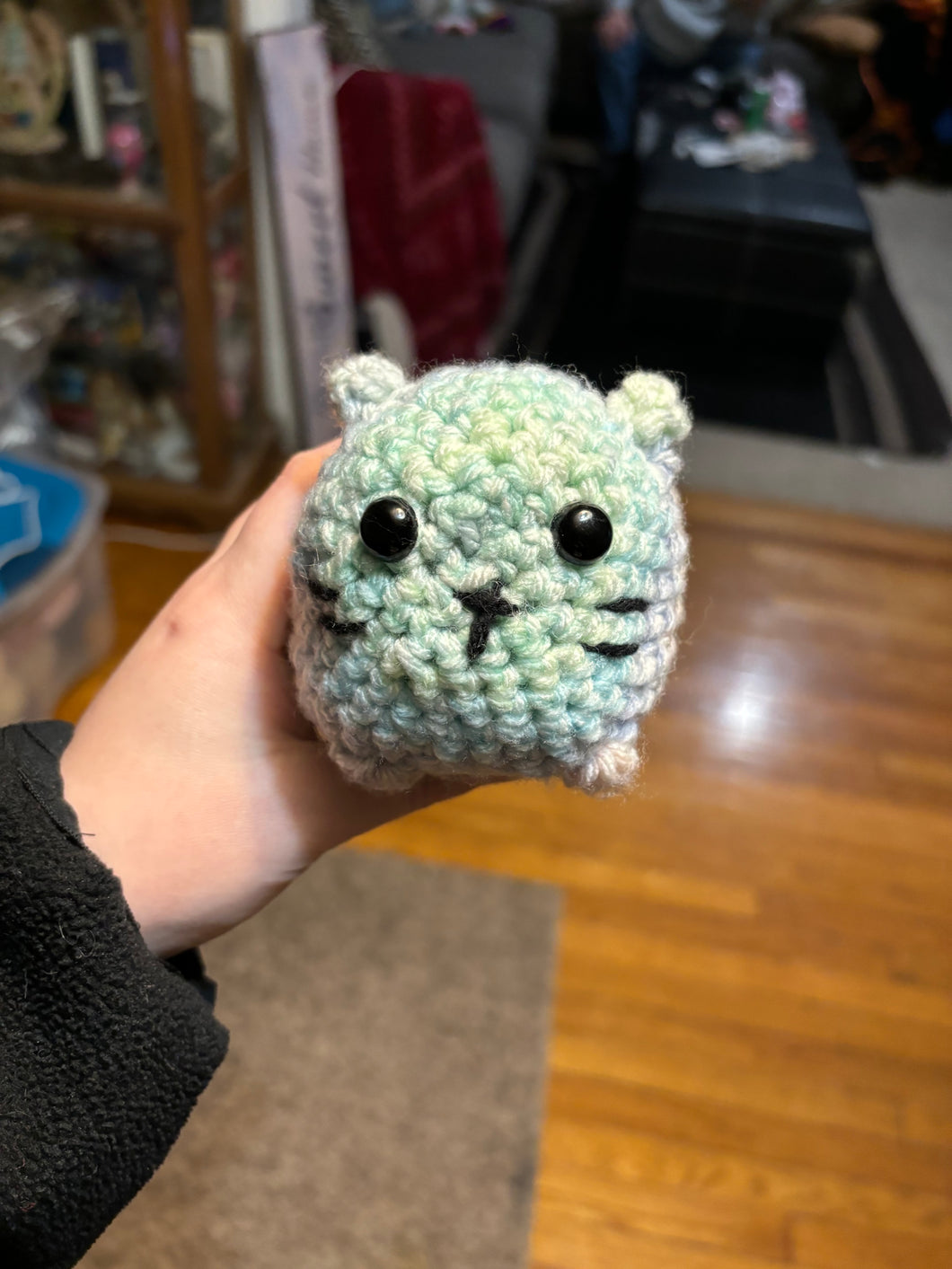 Crochet Pastel Rainbow Loaf Cat