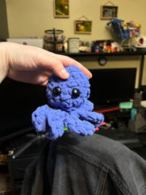 Load image into Gallery viewer, Crocheted “Royal Blue” Octopus Plushie
