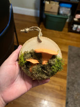 Load image into Gallery viewer, Wooden Mossy Mushroom Wall Art
