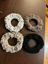 Load image into Gallery viewer, Crocheted “Neutral” Plush Scrunchie Pack
