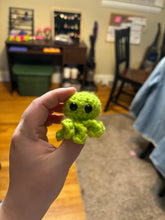 Load image into Gallery viewer, Mini Crocheted “Slime Green” &amp; “Hot Pink” Octopus Plushie
