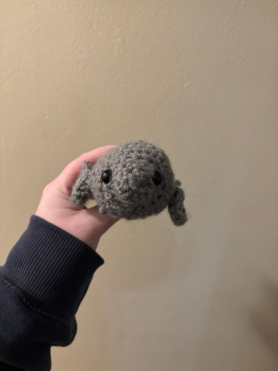 Crocheted Manatee Plushie