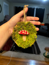 Load image into Gallery viewer, Wooden Mossy Mushroom Wall Art.
