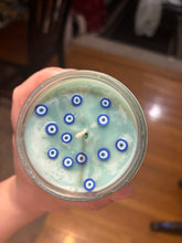 Load image into Gallery viewer, Evil Eye “Blueberry Muffin” Scented 8 oz Candle
