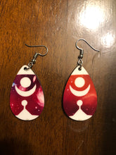 Load image into Gallery viewer, Abstract Galaxy Teardrop Earrings
