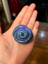 Load image into Gallery viewer, Blue/Purple Monster Eye Fridge Magnet
