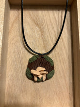 Load image into Gallery viewer, Mushroom Log Necklace
